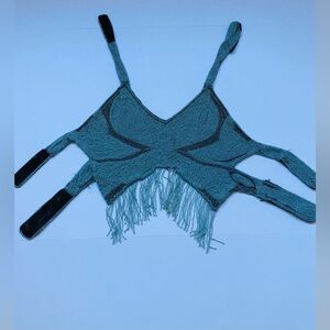 Vintage Beaded Fringe Western Top